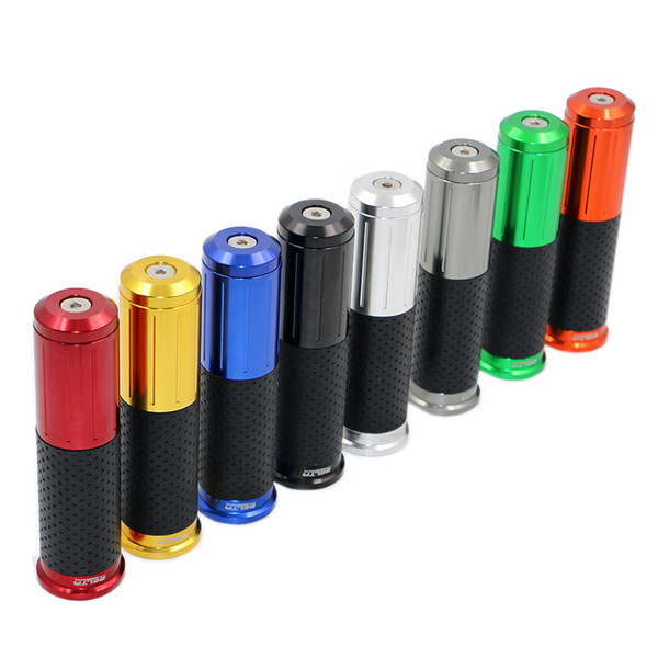 Eigh Colors Universal Motorcycle CNC Aluminum&Rubber Handle Grips/Handlebar Grips/Hand Grips For 7 8