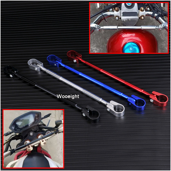 Wooieght 22mm Universal Motorcycle Motorbike Handlebar Trolley Adjustable Rod Balance Bar Cross Handle Reinforce Grips