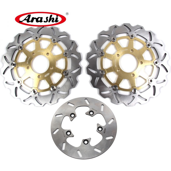 ARASHI For SUZUKI GSXR 600 2004 2005 Front Rear Brake Rotors Disk Disc Motorcycle Accessories GSX R GSX-R GSXR600 750 1000