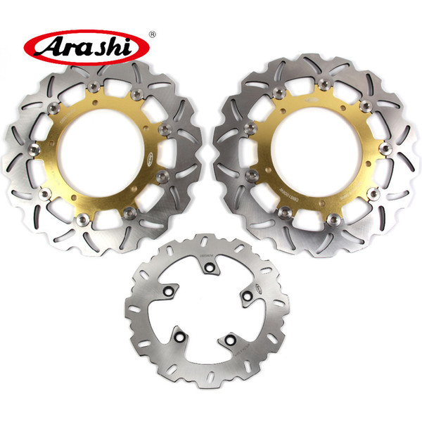 Arashi For YAMAHA FZ600 Fazer S2 600 2007 2008 CNC Front Rear Brake Disk Disc Rotors Motorcycle Accessories FAZER600 MT03 MT 03 2006-2011