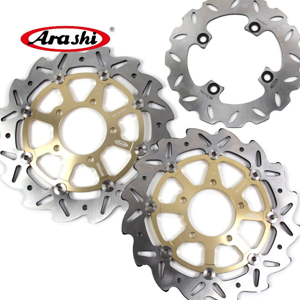 Arashi ER6N 650 2006 - 2015 Front Rear Brake Disc Rotors Disk For Kawasaki ER-6N 2007 2008 2009 2010 2011 2012 2013 2014