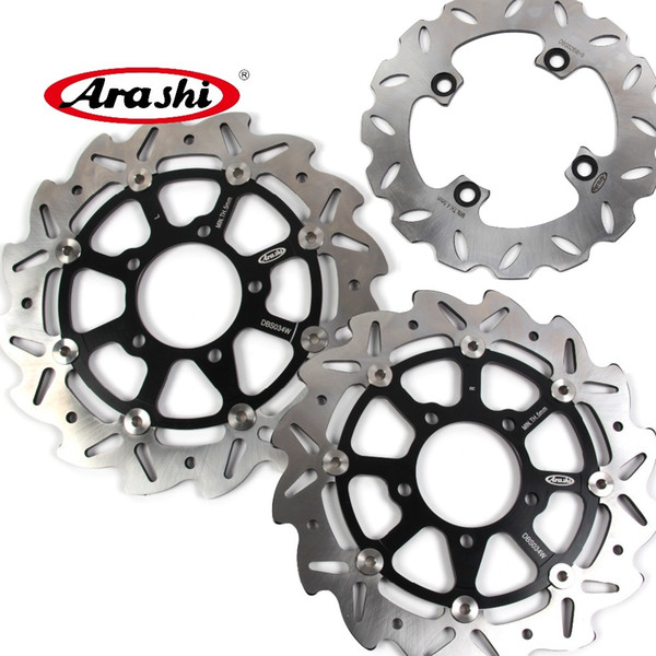 ARASHI For Kawasaki Ninja ZX6R 636 2005 2006 Front Rear Brake Rotors Disk Disc Kit Motorcycle ZX-6R ZX6RR ZX6R ZX10R ER6N ER6F