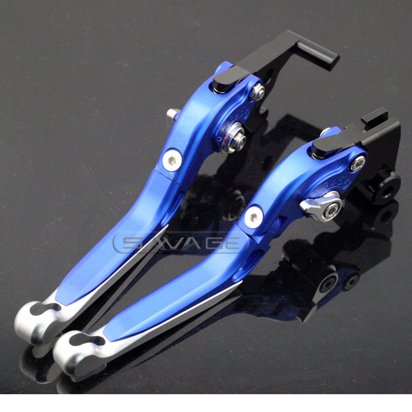 For YAMAHA MT-25 MT-03 YZF-R3 YZF-R25 2014 2015 2016 Blue Motorcycle Adjustable Folding Extendable Brake Clutch Lever