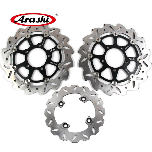 Arashi For Kawasaki Ninja ZX10R 1000 2004 2005 2006 2007 Front Rear Brake Disk Disc Rotor Kit ZX-10R ZX 10R ZX6R 600 2007-2015