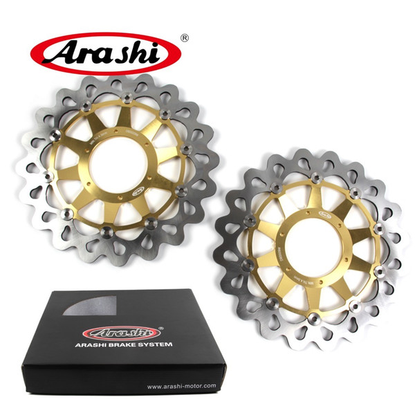 Arashi CBR1000 Front Brake Disc For Honda CBR1000RR 2006 2007 RR 1000RR Brake Disk Rotors VTR SP1 RC51 1000 2000 2001 2002 2003 2004 Black