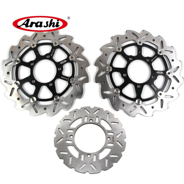 Arashi For Kawasaki Z750 Z 750 ABS 2007 - 2012 Front Rear Brake Disc Disk Rotors Motorcycle Z 750 2008 2009 2010 2011