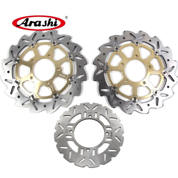 Arashi For KAWASAKI Z750R ABS 2011 2012 CNC Floating Front Rear Brake Disc Disk Rotors Motorcycle Z 750 R Z750 750R 11 12