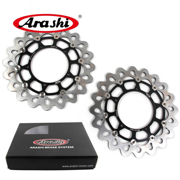 Arashi FZ1 Front Brake Disc For Yamaha FZ1 FAZER 1000 2006-2012 2007 2008 2009 2010 2011 Motorcycle Brake Disk Rotor CNC Aluminum Black