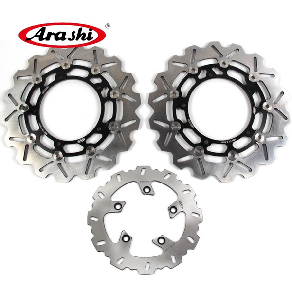 ARASHI For YAMAHA FZ6 S2 2007 2008 FAZER Front Rear Brake Rotors Disk Disc Kit FZ 6 FZ600 FZ-6 FAZER S2 MT03 MT-03