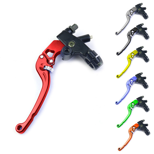 CNC Motorcycle 6x adjustable pivot Line brake clutch Levers left for honda yamaha kawasaki suzuki universal Line clutch 22mm 7/8 drum lever