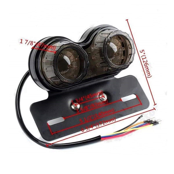 Motorcycle RED Brake Tail Rear Light Bulb for Harley Bobber Cafe Racer Custom 12V Motorbike Turn Signal Brake Lights
