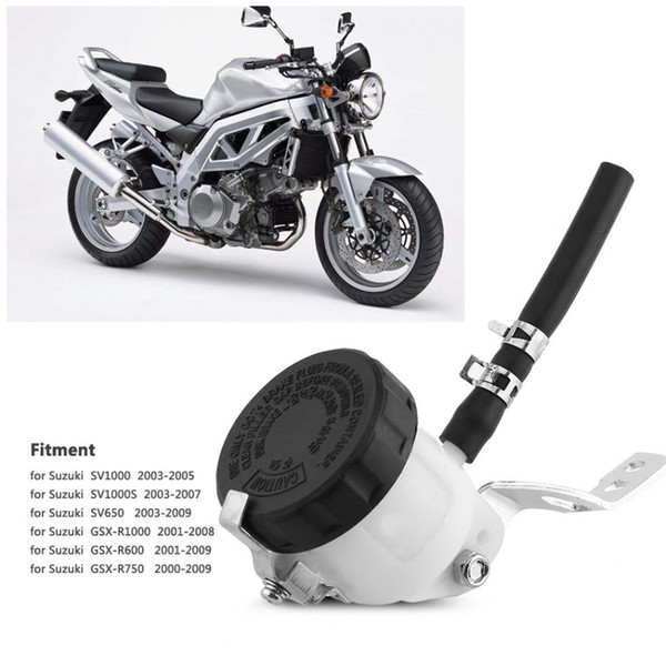 Freeshipping Brake Reservoir Brake Master Cylinder Oil Reservoir Fluid Bottle w/ Bracket for Suzuki SV650 03-09 SV100S 03-07 Car-Styling
