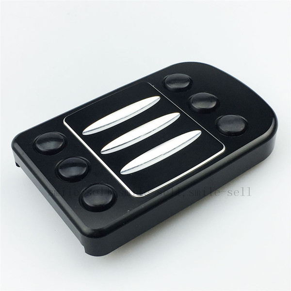 For HARLEY BRAKE PEDAL COVER TOURING GLIDE SOFTAIL Edge Cut Large PARTS BLACK