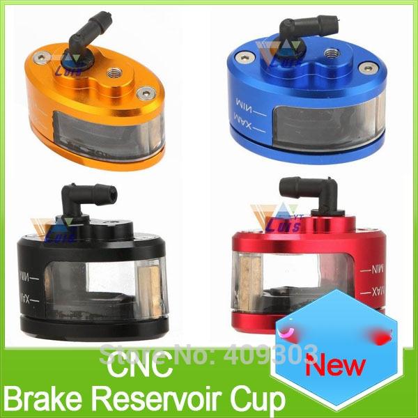 New universal motorcycle CNC aluminum brake oil reservoir fluid oil cup for sport street bike scooter dirt bike 5 colors