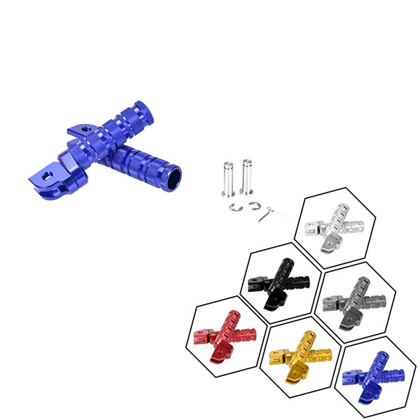 For Yamaha YZF R1 1998-2003 YZF-R6 1999-2008 CNC Round Motorcycle Front Footpegs Rider Foot Peg Pedals Footrests