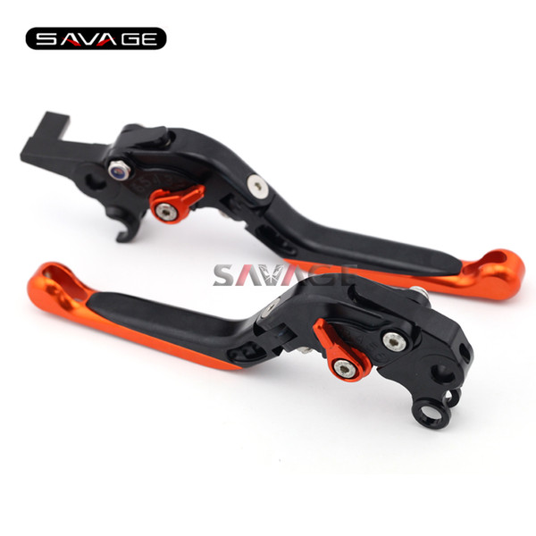 For KTM 990/950/640 Adventure Motorcycle Accessories Adjustable Folding Extendable Brake Clutch Levers Black