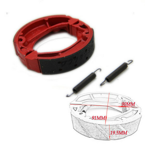 Free shipping motorcycle drum brake shoes rear wheel drum brake For Honda DIO50 AF18-28 ZX50 AF34-35 DIO 50 ZX 50 modified rear the ancient