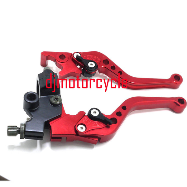 Aluminum ASV Red Folding Brake Clutch Levers For pit bike dirt bike Motocross motorcycle Atv