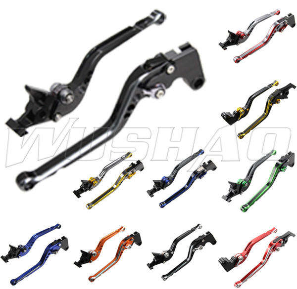Double Color Motorcycle Adjustable Long Brake Clutch Levers For 2011- 2014 Honda CBR300R CBR250R CBR500R CB500F/X GROM 12 13