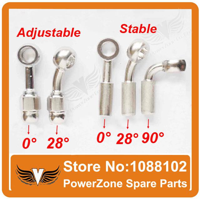 Wholesale-Motorcycle ATV Buggy Dirt Pit Bike Hydraulic Brake Clutch Hose Cable Pipes stainless Steel Banjo Free Shipping