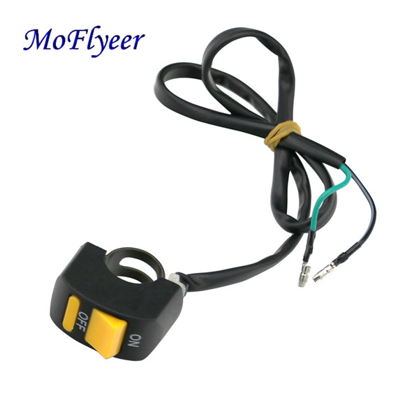 MoFlyeer Motorcycle Switches Connector Handlebar Switches ON/OFF Button Connector Push Button Switch Motorbike Accessorie