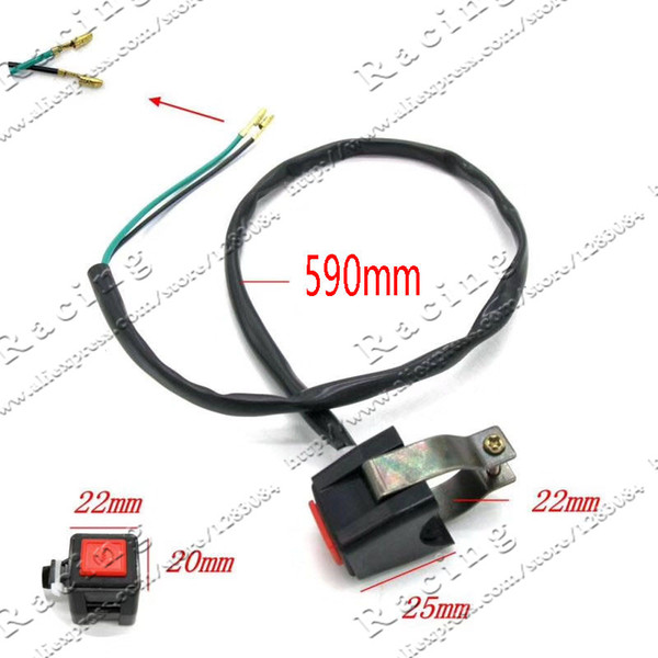 New Universal Refit Scooter Atv Dirt Bike Motorcycle Engine Start Switch Power Push Fire Start Switch