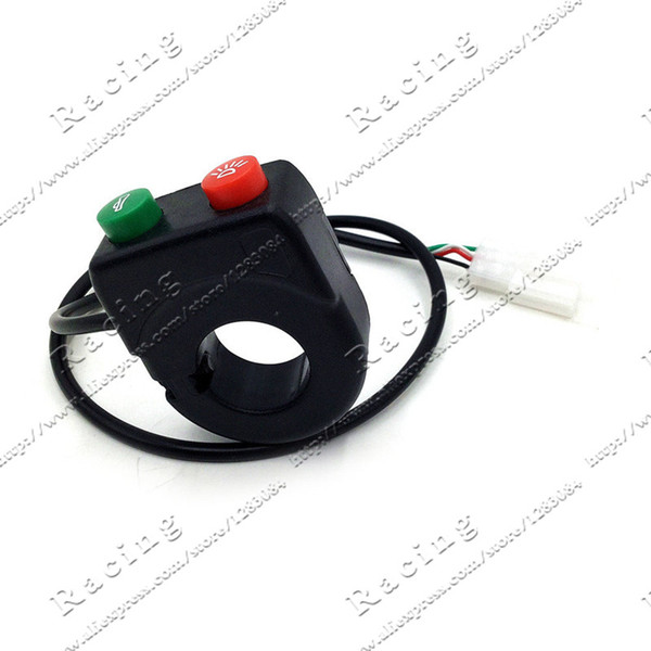 12V Horn HeadLight Switch Black On-Off Button Handlebar Switch Assembly For Motorcycle Scooter Car-Styling