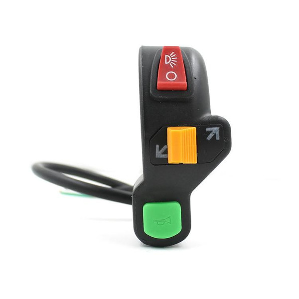 Dragonpad 3 in 1 Combination Switch Turn Signal Horn Modification Switch for Electric Bike Motorcycle