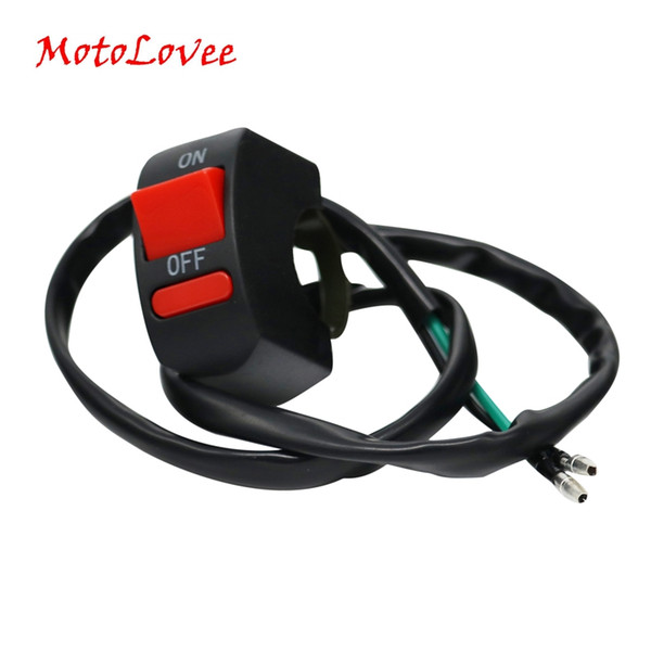 Motolovee Motorcycle Switches Connector Handlebar Switches Button Connector Push Button Switch Motorbike Accessories