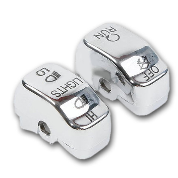 Hot Sale Hand Control Switch Housing Buttons Caps Harley SOFTAIL DYNA Chrome