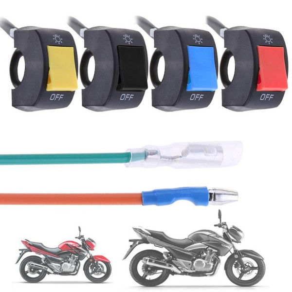 12V 7/8in Motorcycle Handlebar On/Off Switch for LED Headlight Fog Head Lamp Eye Light Car Styling Switch Dropship High Quality