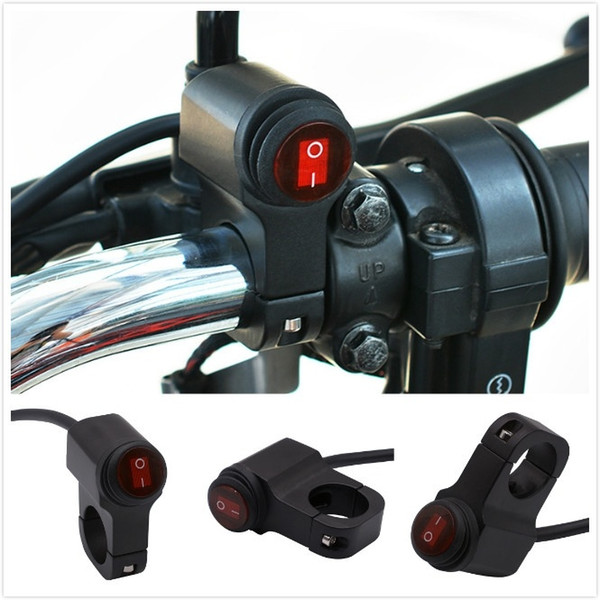 Motorcycle Aluminum Handlebar Switch Waterproof Headlight Fog Light Switch 12v With Indicator Light Motorcycle Modification Accessories