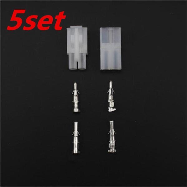 5set/lot Nylon bicycle/Motorcycle/Car/ATV Scooter/ Boat socket plug Male Female 2 Round Way/pin Connectors 2.8mm Terminal small order no tra