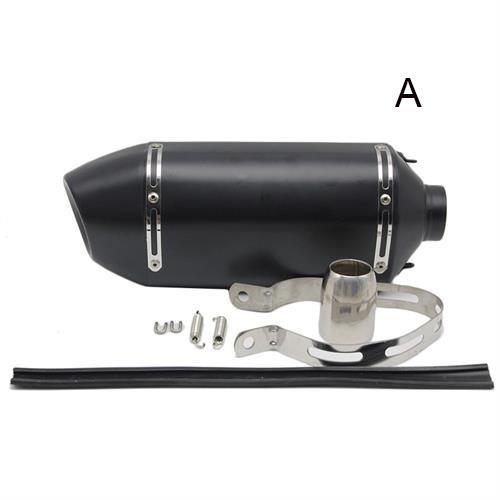 37cm Length Carbon Straight Motorcycle Exhaust Muffler Pipe Silencer Modified High Performance For 38mm - 51mm Diameter