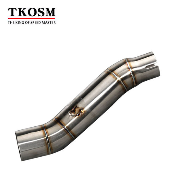 TKOSM Motorcycle Exhaust Muffler Mid Pipe CBR300 CBR300R Link Pipe CBR300R Exhaust CBR300R Muffler Front Pipe Motorbike Muffler