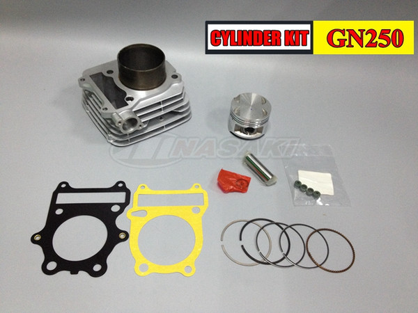 Free Shipping for Suzuki GN250 Motorcycle Cylinder bore size 72mm cylinder liner made of high-boron cast iron material, piston Gao Gui NEW