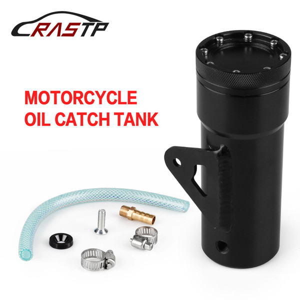 RASTP - Universal Motorcycle Styling Oil Catch Tank High Quality Aluminum Alloy Coolant Reservoir Fuel Can RS-OCC013