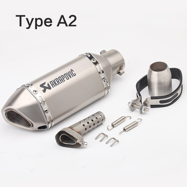 36-51mm Universal Motorcycle Akrapovic Exhaust Modified Muffler Pipe Scooter Pit Bike Dirt Motocross For Yamaha R1 ER6N CBR250R