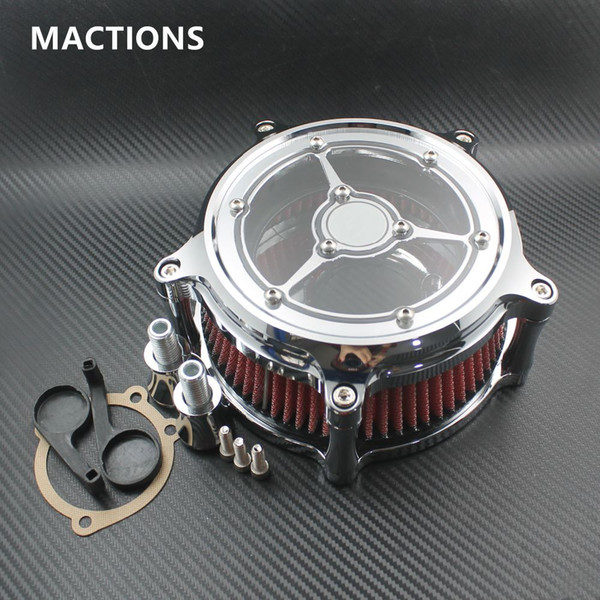 Air Cleaner Intake Filter Chrome CNC Crafts Fit For Harley Motorcycle Sportster Road King Gliding Softtail Dyna