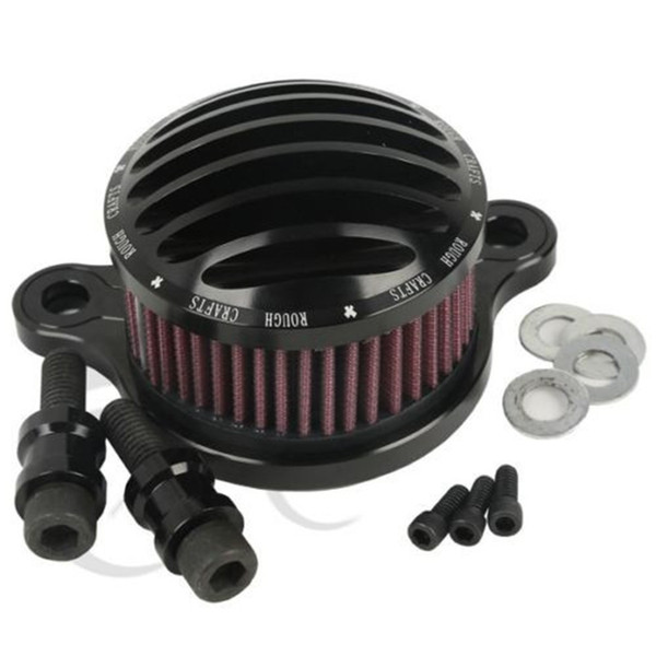 Motorcycle Air Cleaner Intake Filter System Kit For Sportster XL883 XL1200 1988-2015 Aluminum