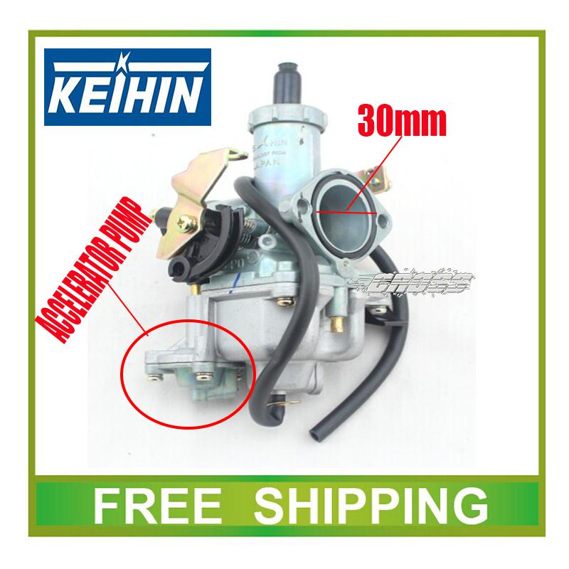 Wholesale-KEIHIN 30mm carburetor with accelerating pump accelerator 250cc 200cc motorcycle dirt bike racing performance carburetor