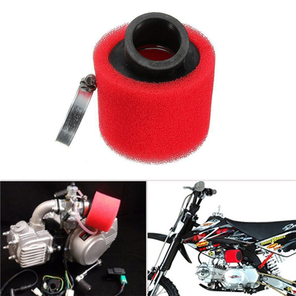 High Quality RED 38mm Bent Angled Foam Air Filter Air Intakes for Motorcycle ATV New 2018