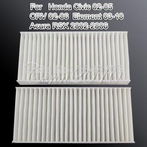 Set of 2 Filters Cabin Air Filter FOR Honda For Civic Hybrid CR-V Element For ACURA RSX small order no tracking