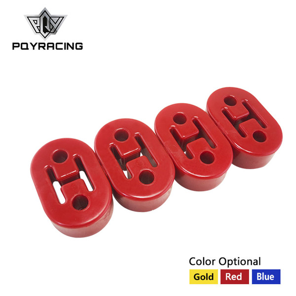 PQY RACING - Polyurethane Exhaust/Muffler SHORT HANGERS 4pcs/lot universal RED,YELLOW,BLUE PQY8952