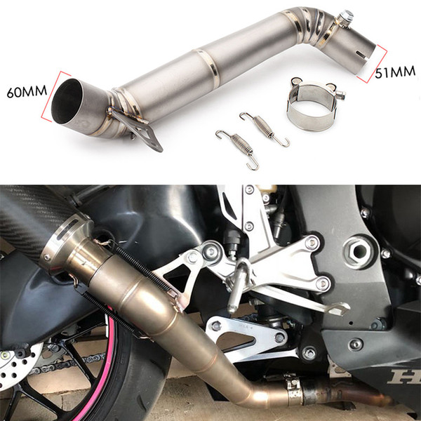 Motorcycle Exhaust middle pipe Connect Muffler Escap sc link pipe middle section adapter pipe for HONDA CBR1000 08-16