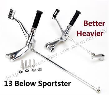 Motorcycle accessories For Harley Forward Control Pegs Levers Linkage Sportster 1200 883 2004-2013 chrome