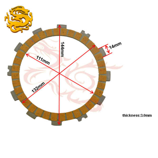 Motorcycle Parts Clutch Friction Plates Kit For KAWASAKI KX 250 KX250F KX 250 F KX 250F KX250 F 2004-2014 #CP-0003