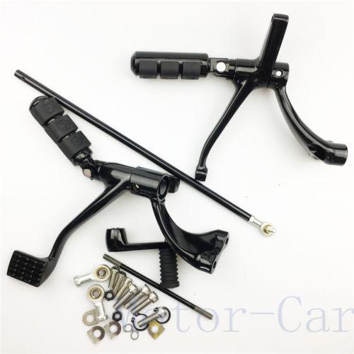 Motorcycle accessories Black Forward Controls Kit Pegs Levers Linkage 14-16 Sportster Iron XL 883 1200