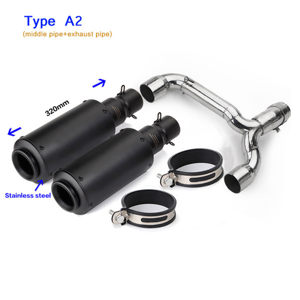 GSR400 GSR600 BK400 BK600 GSR BK 400 600 Motorcycle Exhuast Pipe Moto akrapovic Escape Full exhaust Middle Link Pipe