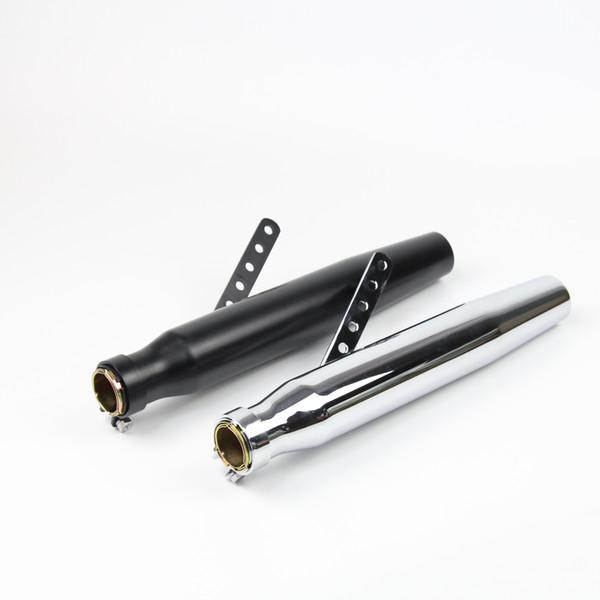 Length 420 mm Universal Motorcycle Exhaust Pipe Tail Pipe Slip On Dirt Street Bike Motorcycle Diameter 49 mm